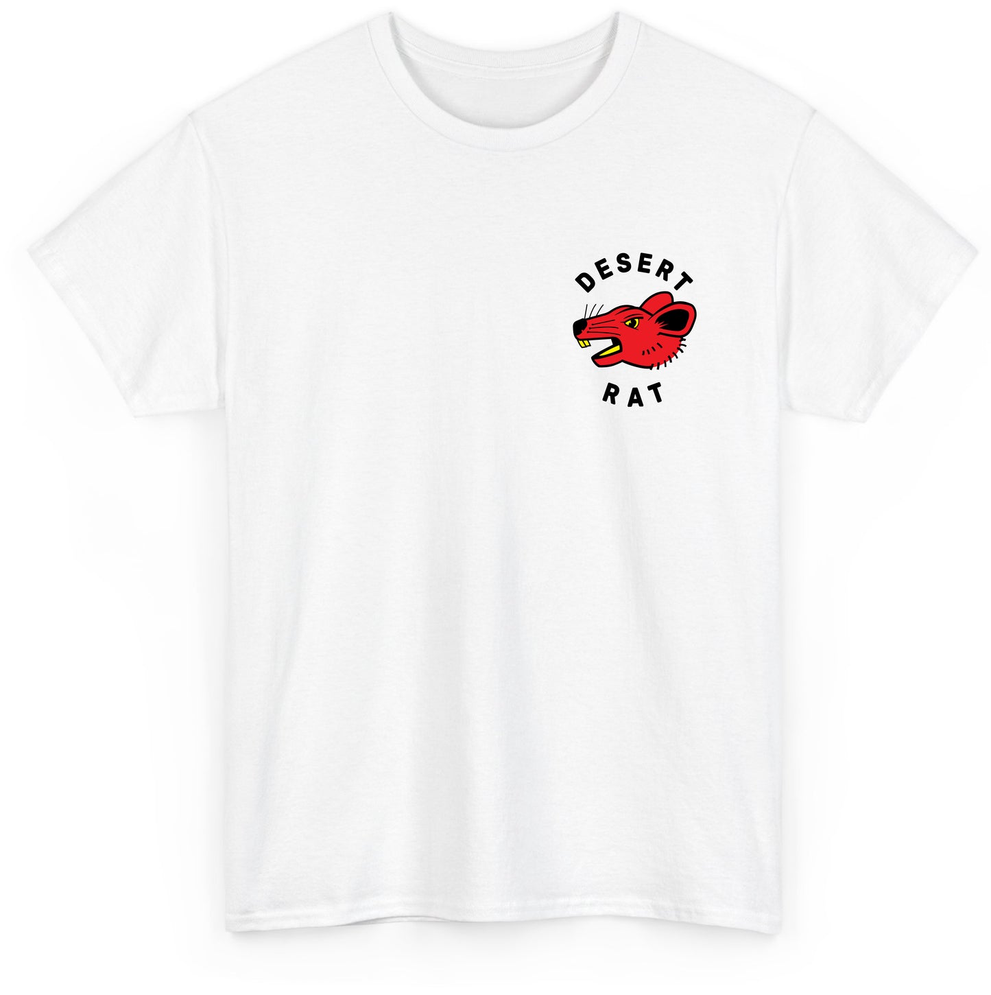 White Desert Rat Mascot Tee